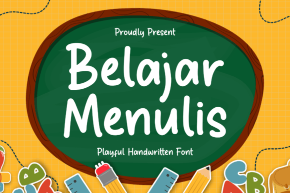 Belajar Menulis: A Playful Handwritten Font for Thoughtful Publishing