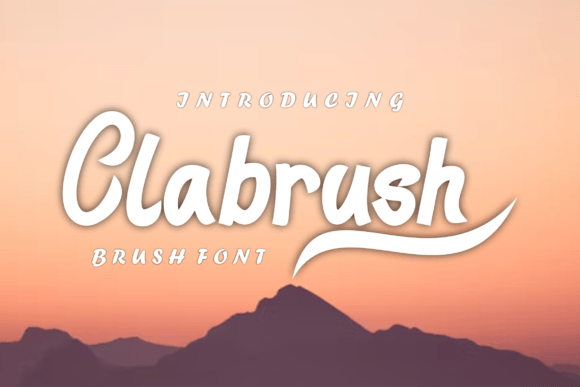 Clabrush: A Casual Modern Handwritten Script Font for Real Branding