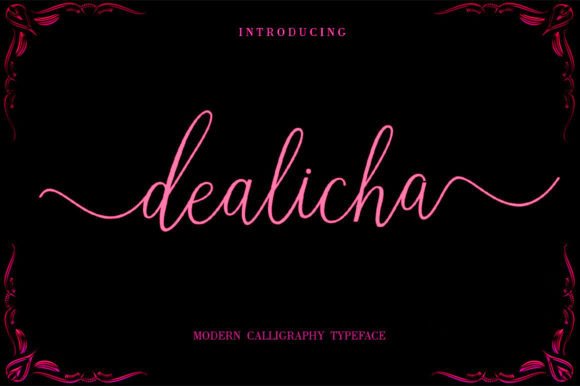 Dealicha: A Modern Script Font for Editorial Elegance