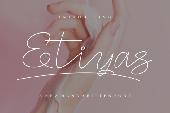 Etiyas: A Modern Script Font for Editorial Elegance