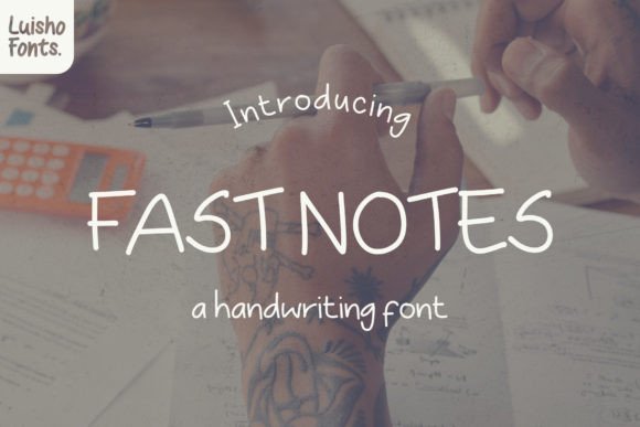 Fast Notes: A Modern Script Font for Small Business Branding