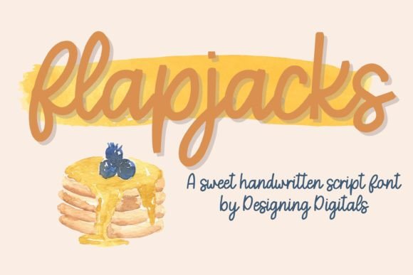 Flapjacks: A Playful, Professional Script Handwritten Font