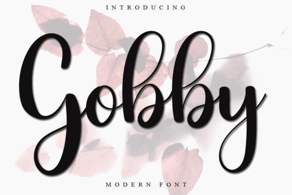 Gobby Script Font for Elegant Handmade Designs