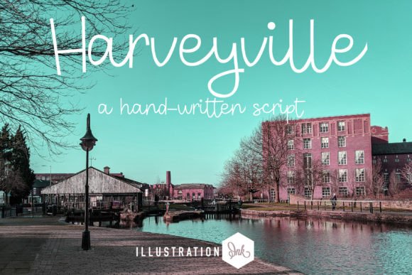 Harveyville: A Whimsical Script Handwritten Font for Editorial Design