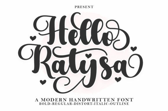 Hello Ratysa: A Refined Script Handwritten Font for Thoughtful Design