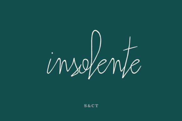 Insolente: A Realistic Script Handwritten Font for Small Business Branding