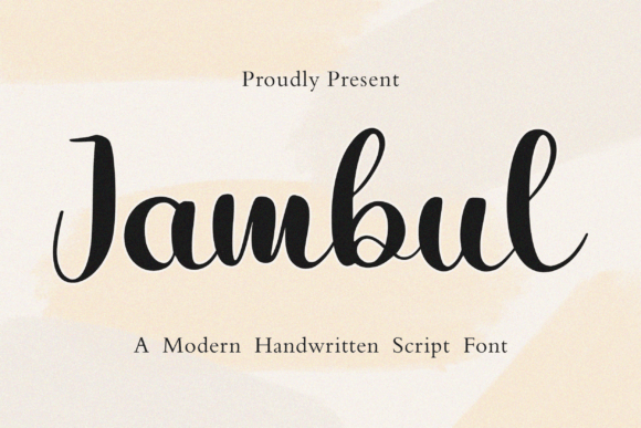 Jambul: A Modern Handwritten Script Font for Editorial Design