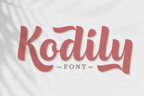 Kodily: A Bold Script Font for Editorial Charm