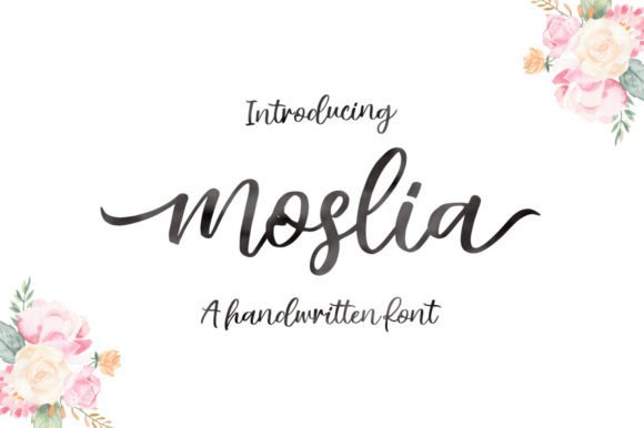 Moslia: A Script Handwritten Font for Elegant Editorial Moments
