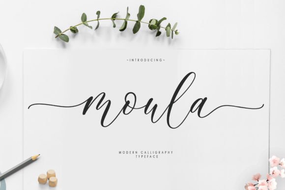 Moula Script Font for Elegant Handmade Designs