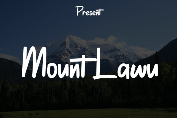 Mount Lawu: A Modern Script Handwritten Font for Elegant Digital Branding