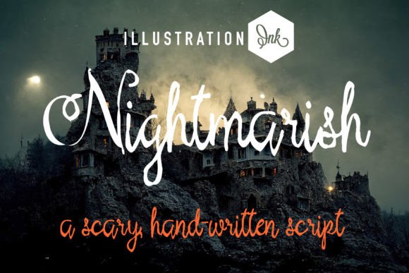 Nightmarish: A Spooky Script Handwritten Font for Editorial Impact