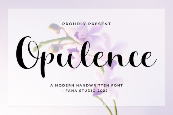 Opulence Script Font for Elegant Branding
