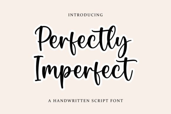 Perfectly Imperfect Script Font for Handmade Creators