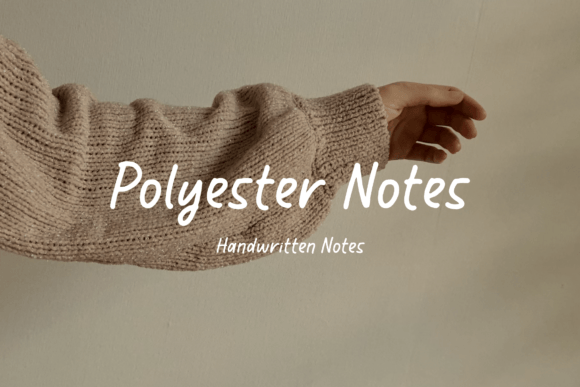Polyester Notes: A Script Handwritten Font for Brand Consistency