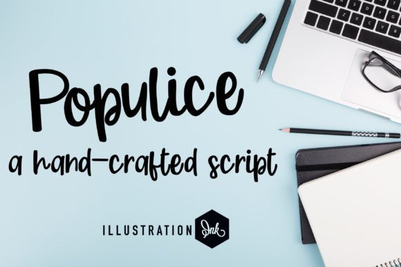 Populice: A Casual Cursive Script Font for Scroll-Stopping Brand Content