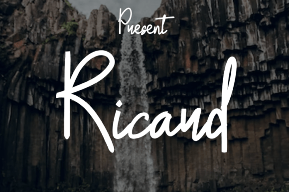 Ricard Script Typeface for Elegant Luxury Branding