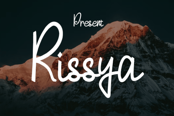Rissya: A Modern Script Typeface for Elegant Editorial Design