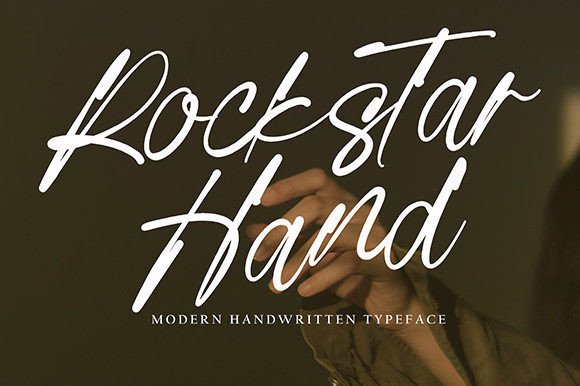 Rockstar Hand: A Modern Script Handwritten Font for Digital Design