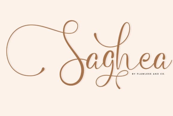 Saghea: A Modern Script Handwritten Font for Elegant Web Design