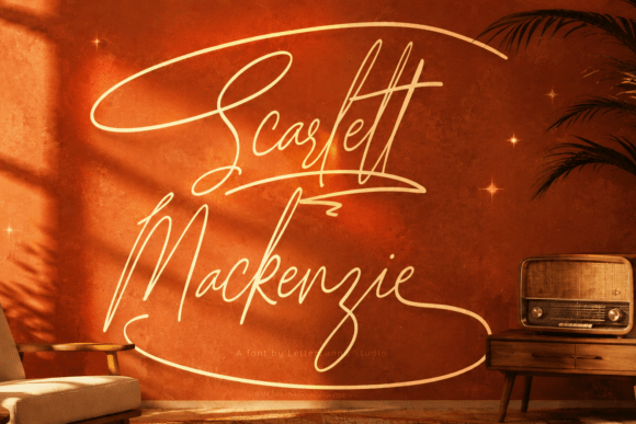 Scarlett Mackenzie: A Sophisticated Script Handwritten Font for Editorial Warmth