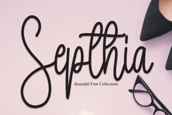 Septhia Script Font for Editorial Design