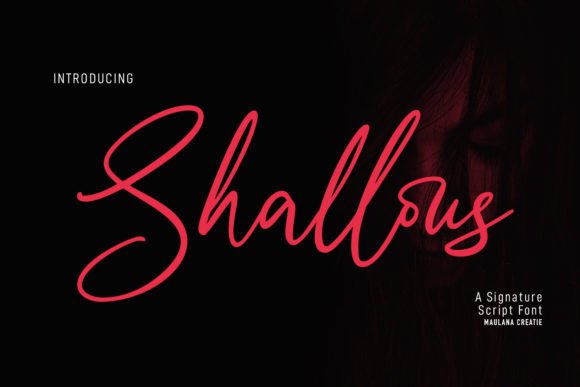 Shallous: A Modern Signature Script Font for Designers