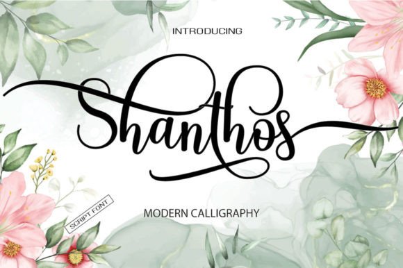 Shanthos Script Handwritten Font for Elegant Craft Projects