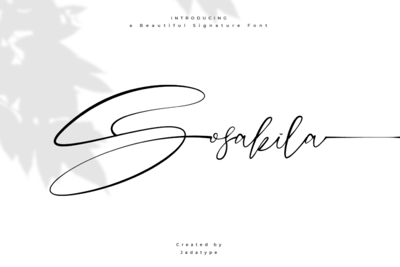 Sosakila Script Font for Elegant Editorial Design