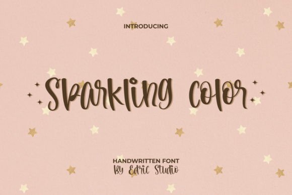Sparkling Color Script Font for Magical Brand Campaigns