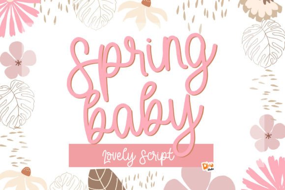 Spring Baby Script Handwritten Font for Digital Design