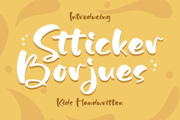 Stticker Borjues: A Playful Script Handwritten Font for Scroll-Stopping Brand Content