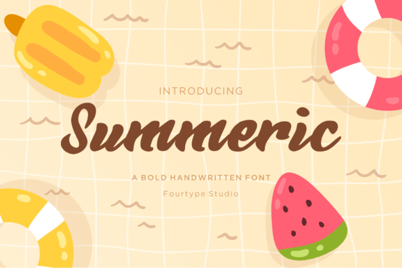 Summeric: A Fresh Handwritten Script Font for Small Business Branding
