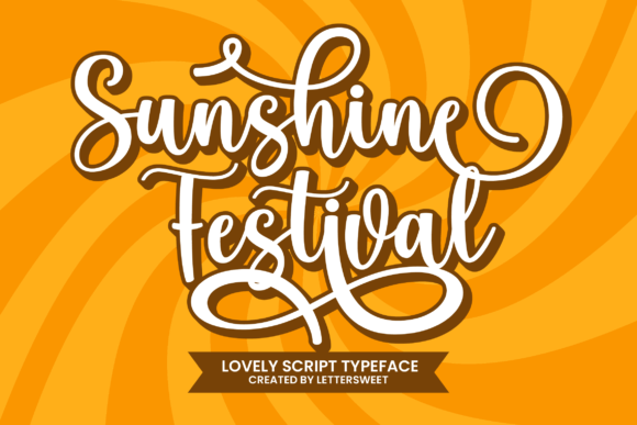 Sunshine Festival Script Font for Handmade Creators