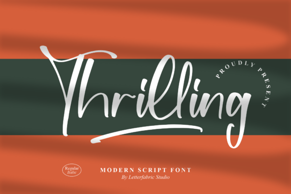 Thrilling Font: A Modern Handwritten Typeface for Logos and Branding