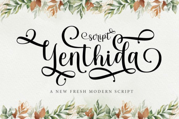 Yenthida: Elegant Script Font for Small Business Branding